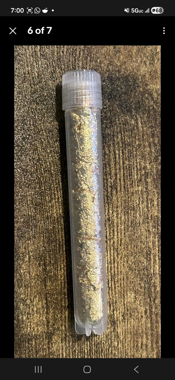 Large Vial of 24K Gold Flake Gold Leaf Foil Flakes