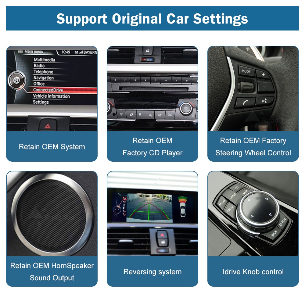 10.25"CarPlay Linux Touch Screen For BMW 3 4 serie F30 F31 F32 F33 F34 F36 NBT