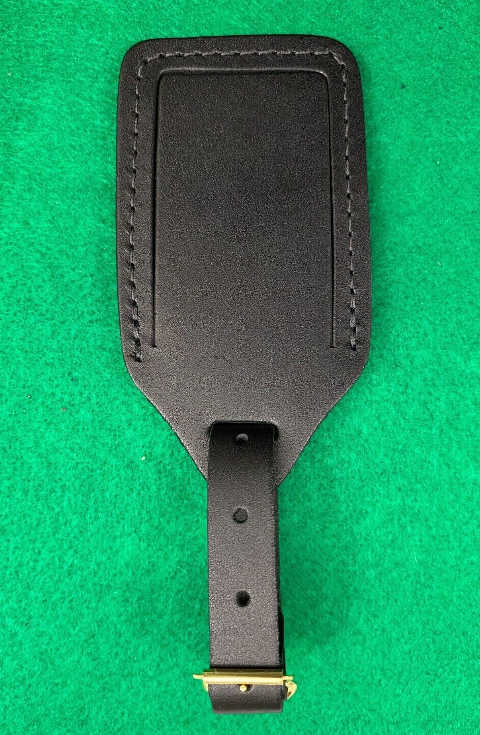 Pure Top Grain Leather Flap ID Luggage Tag Measure 4 L x 2 ⅛ W MADE IN USA