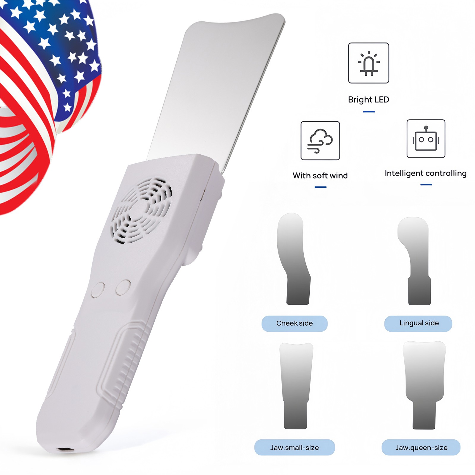 Dental Occlusal Mirror Fog Free LED Intra Oral Photo System 4 Mirror