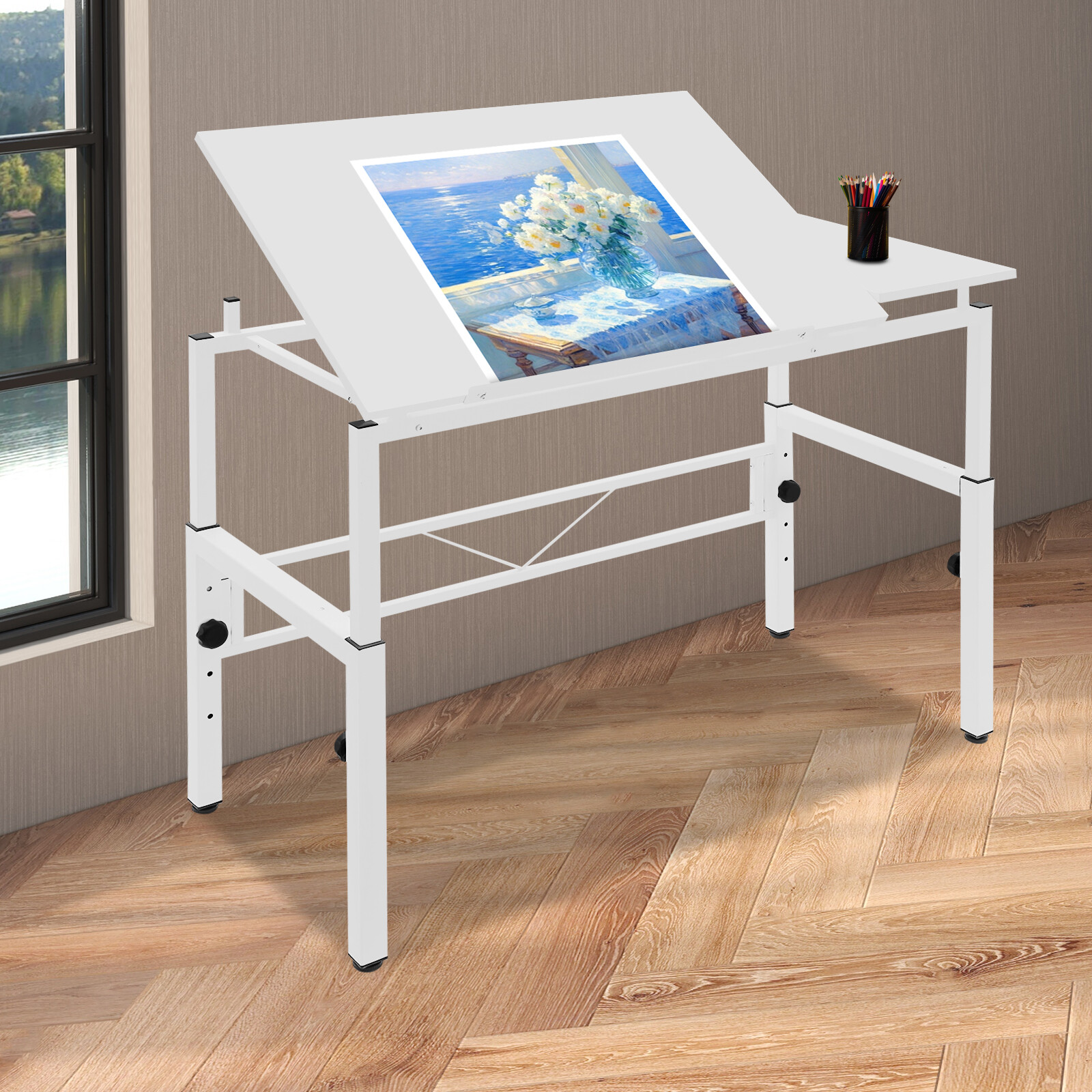 Drafting Table Art Desk Artist Drawing Desk Adjustable Craft Table Drawing Table