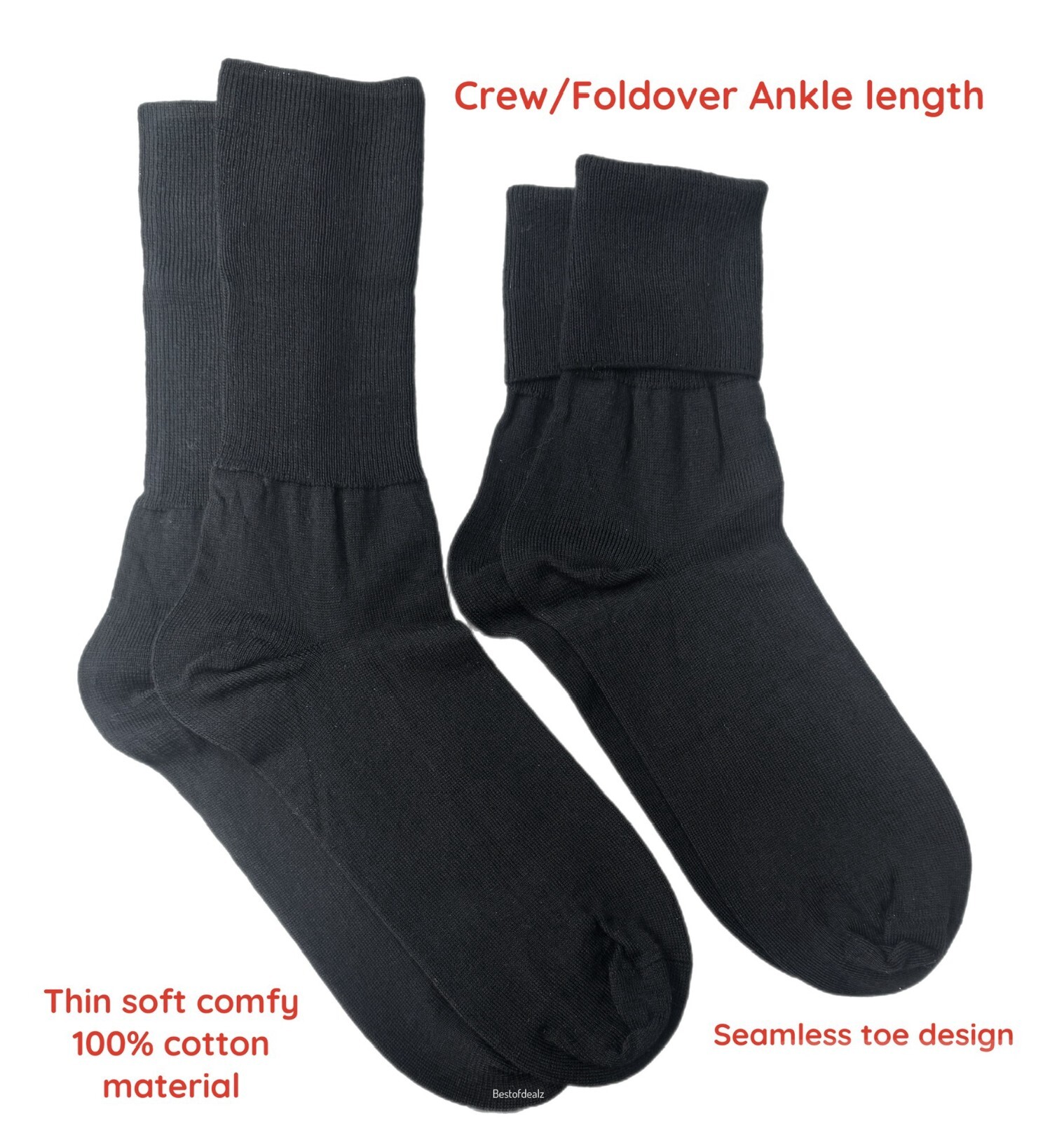 BUSTER BROWN Womens Cotton Socks Bobby Socks 100% Cotton Ankle Socks for Women