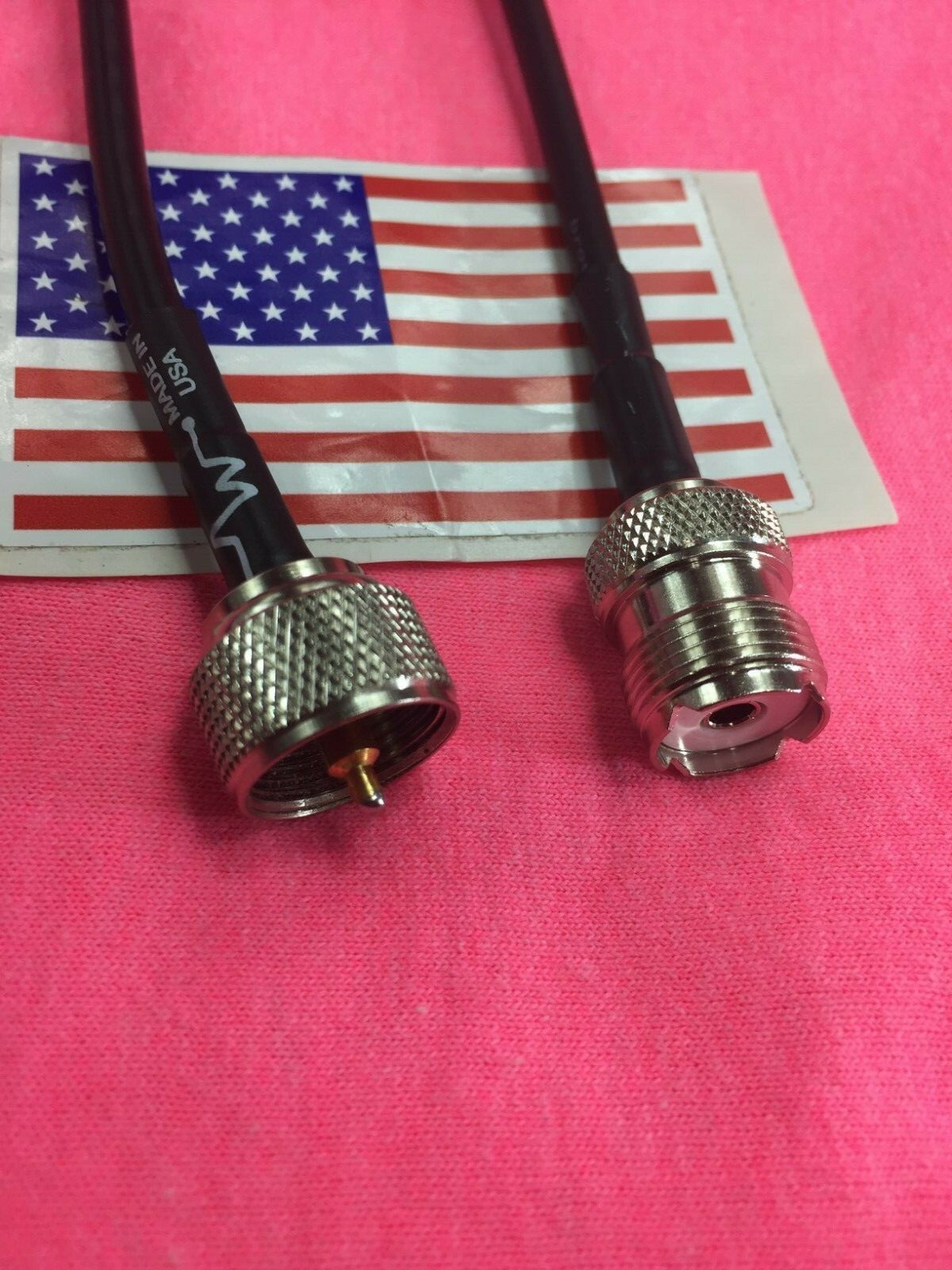 10' PL-259 UHF SO239 HAM CB VHF RF RG-58 Coax Antenna Extension Cable Made in US
