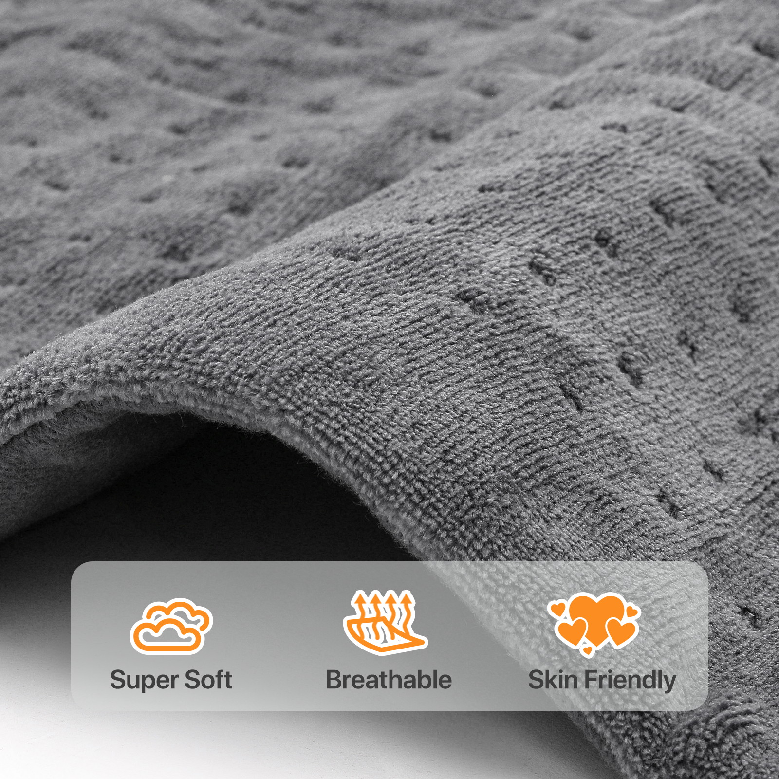 24"x12" Electric Heating Pad For Muscle Cramps Back Pain Relief w/3 Heat Setting