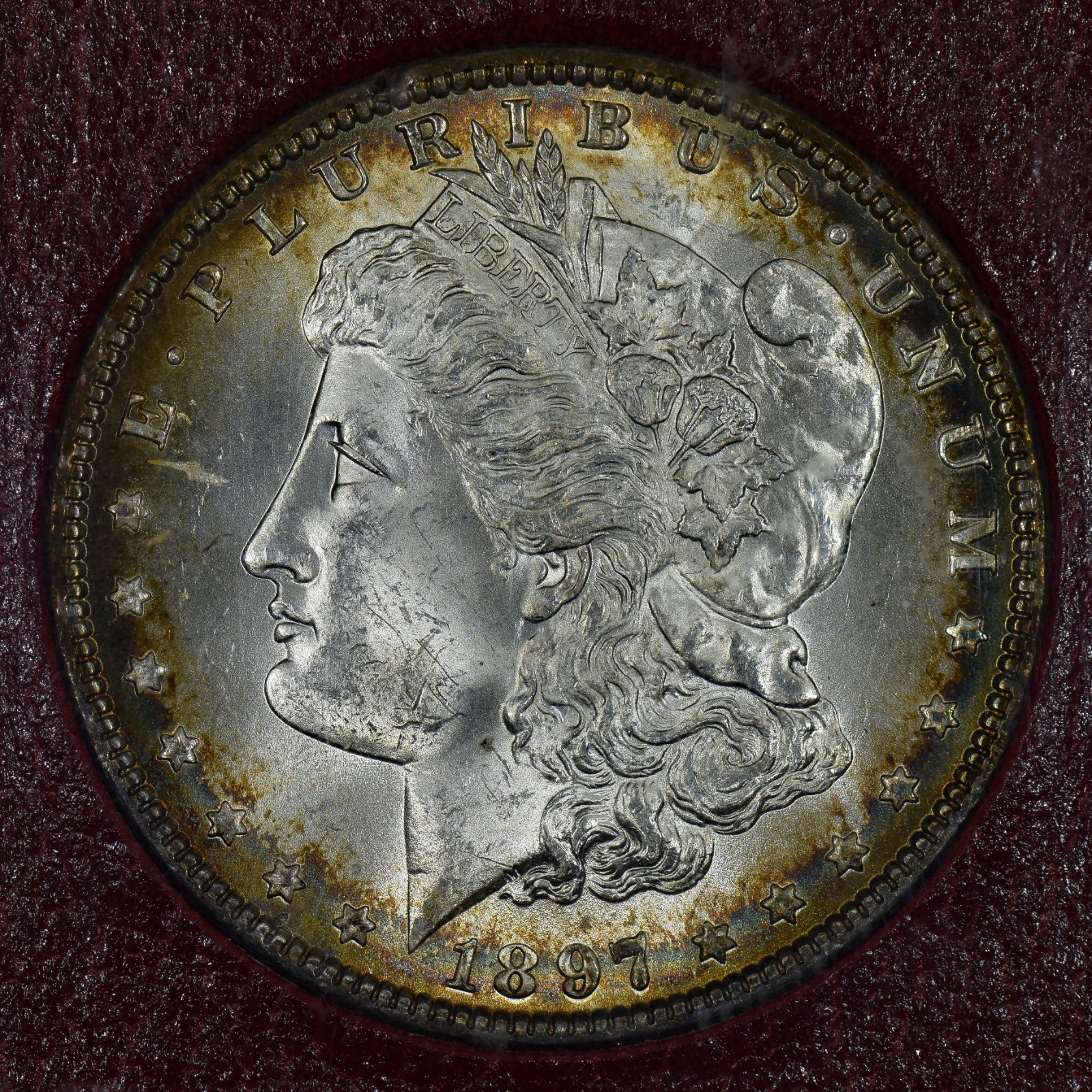 1897-p $1 MORGAN SILVER DOLLAR ✪ REDFIELD HOARD ✪ NGC MS-64 COLLECTION PARAMOUNT