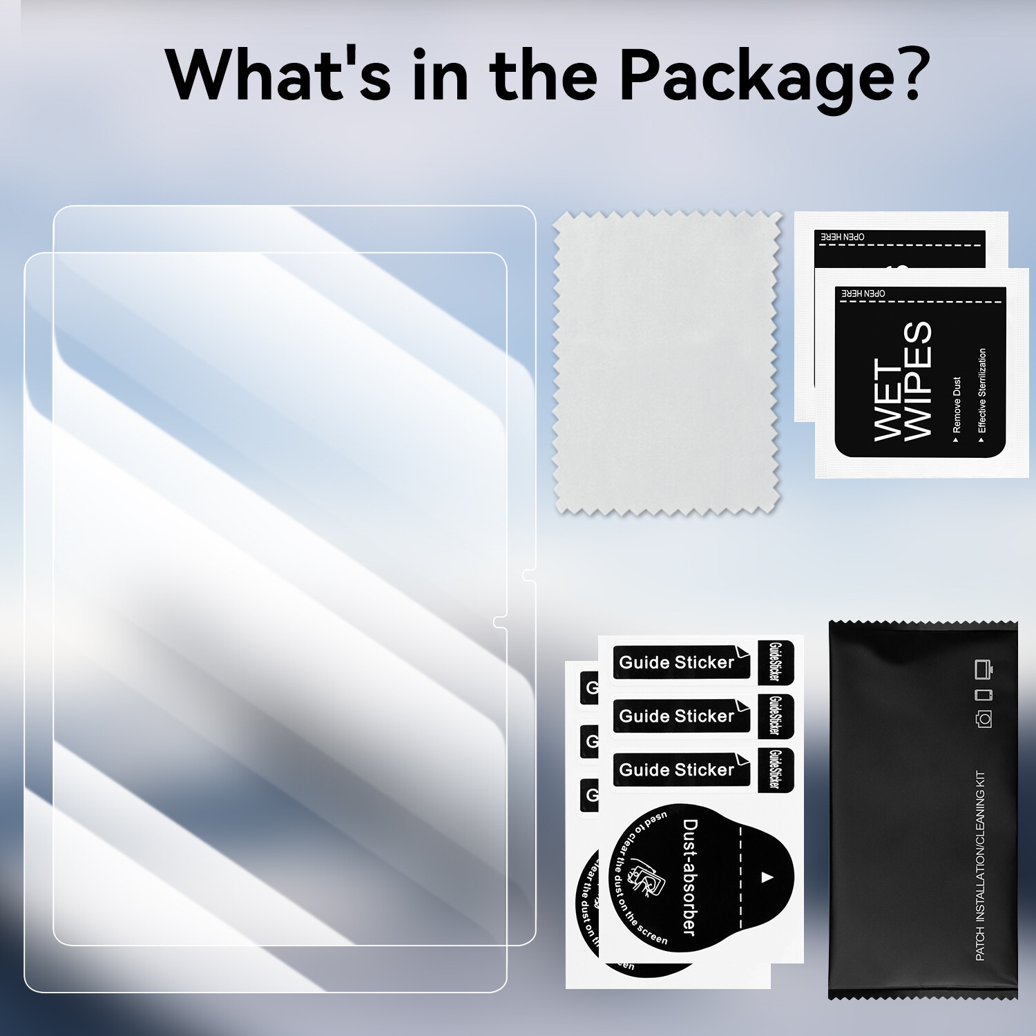 For Samsung Galaxy Tab A11+ 2025 11" Leather Stand Case / Glass Screen Protector