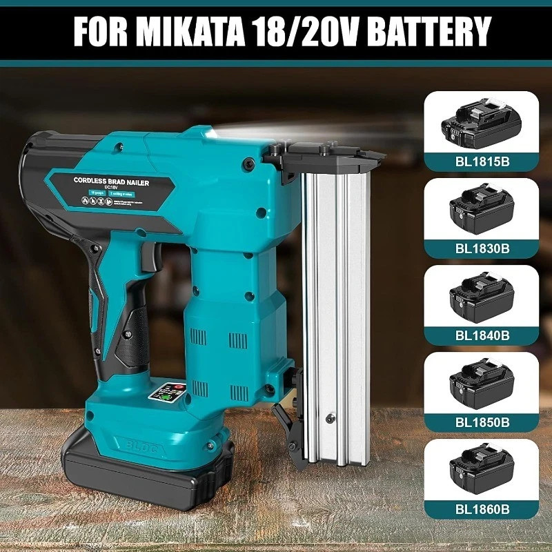 Cordless Brad Nailer for Makita 18V Lithium-Ion Battery Not Included