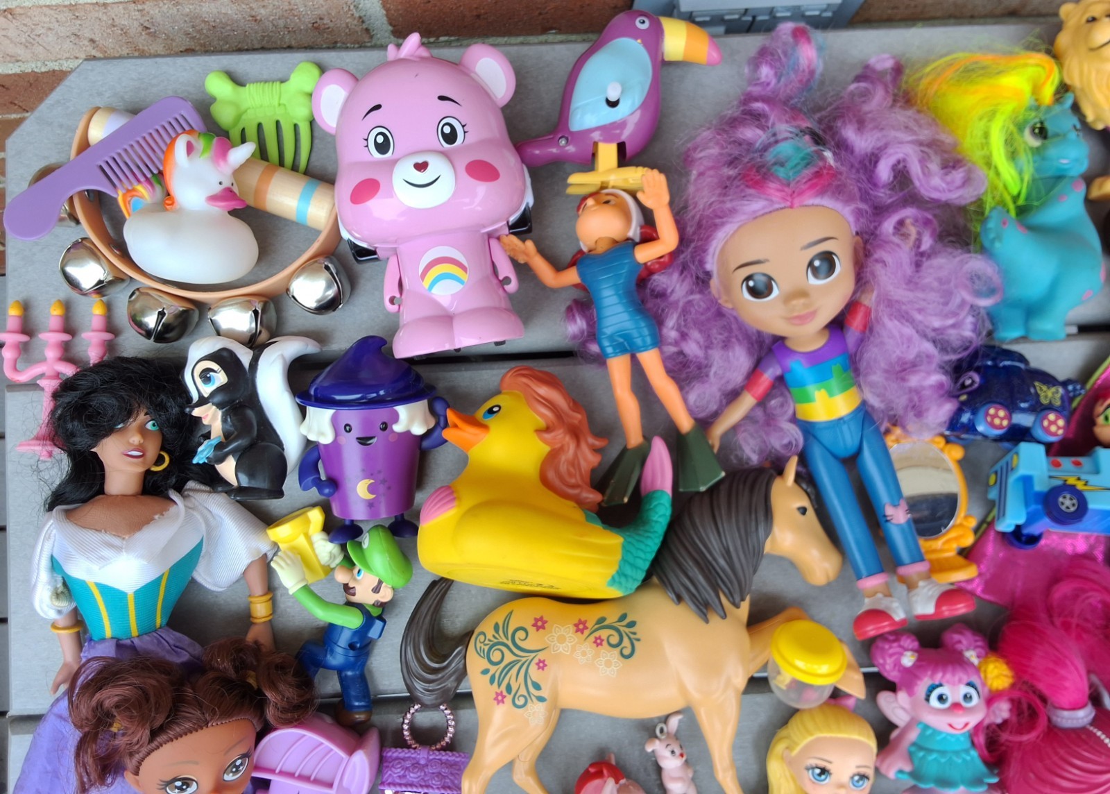Kids Junk Drawer Lot - Girls Bottom of the Toy Box - Misfit Toys - 3 LBS of Junk