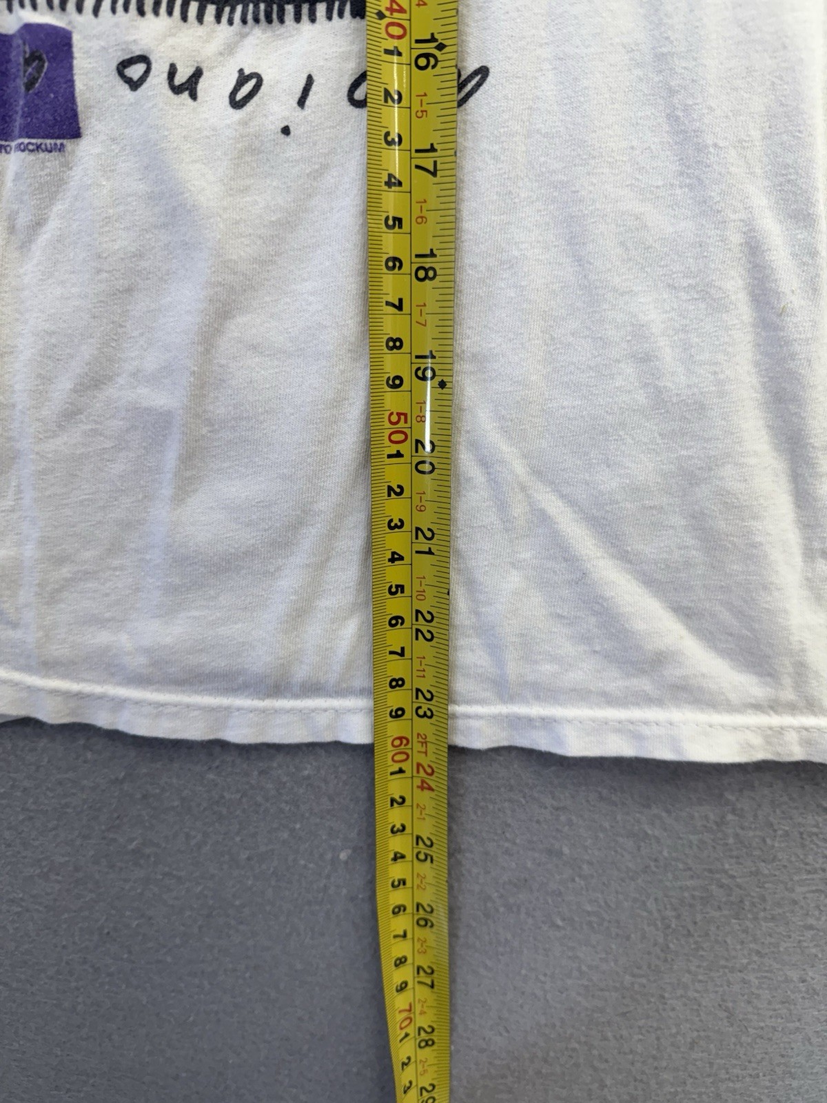 Neil Young T-SHIRT Size Large L SOLO Tour 1989 VERY RARE Brockum