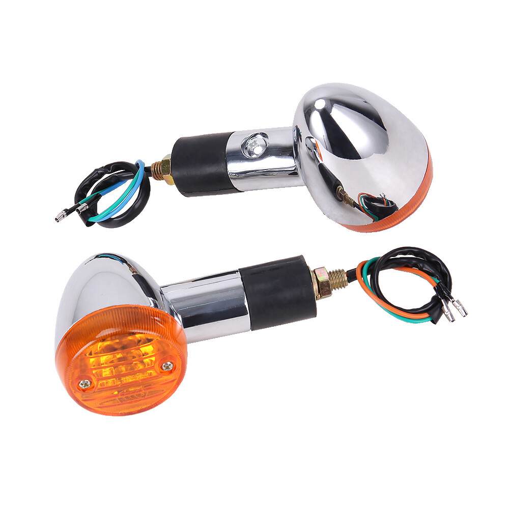 2PCS Turn Signal Lights Amber Blinker For Honda Shadow VT750 VT1100 VT1100 C C2