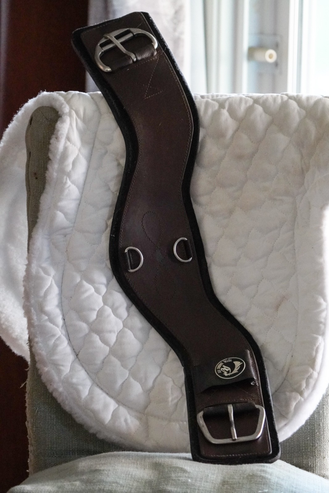 Total Saddle Fit Shoulder Relief Western Cinch Girth Size 30” Brown Leather