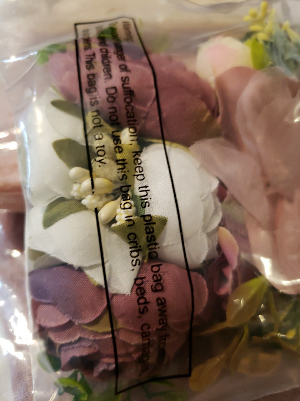 Baby Photo Shoot Props Beautiful Fabric Flower Headbands Pink Cream Lavender 7pc