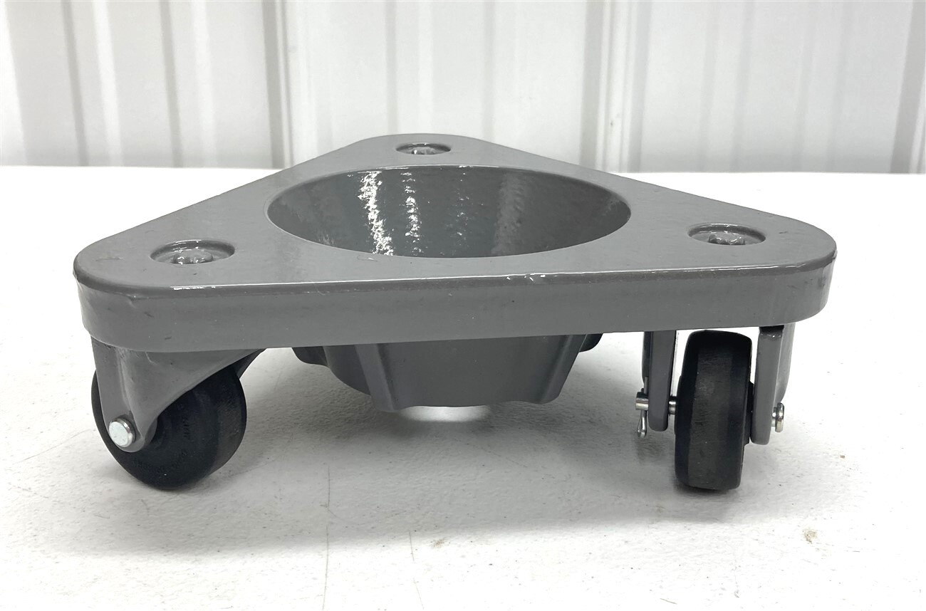 Bond 2127 Cast Iron Triangular CUP DOLLY Hard Rubber Wheels 375 lb Capacity