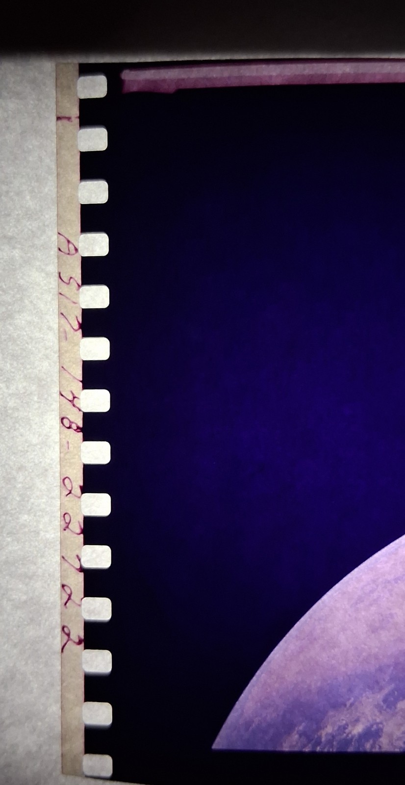 VINTAGE NASA APOLLO 17 70MM FILM CUTOUT AS17-148-22722