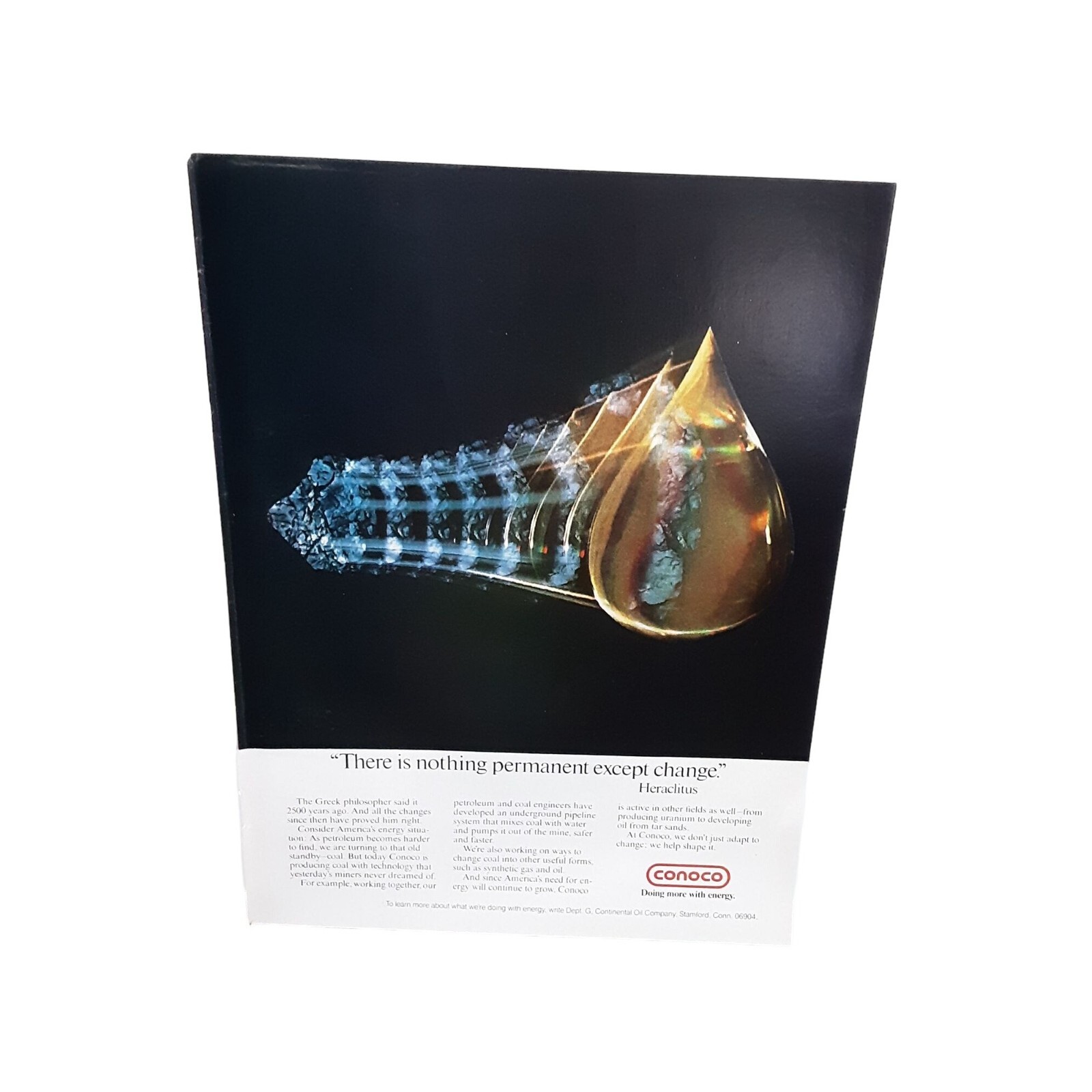 1978 Conoco Doing More With Energy  Original print ad