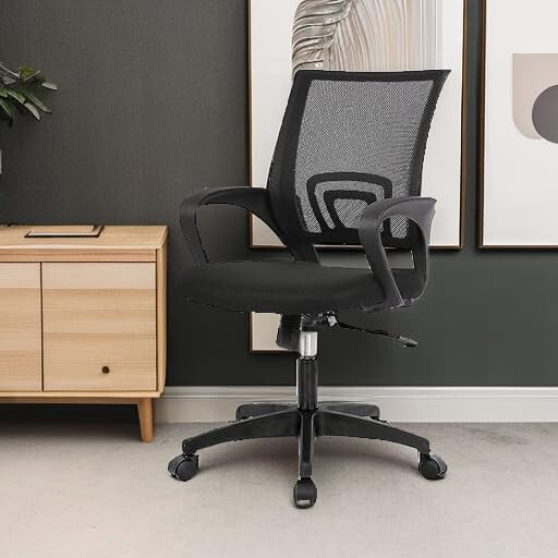 Home Office Chair Desk Computer Chair Adjustable Ergonomic with Lumbar Support