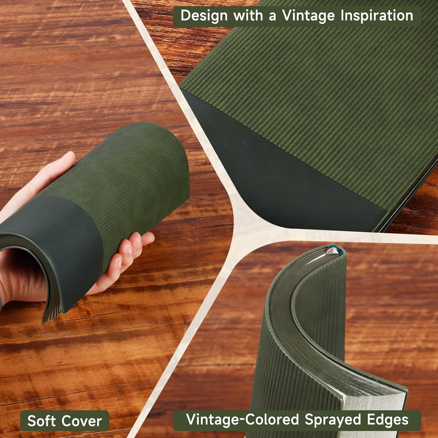 Leather Vintage Lined Journal Notebook,Leather Softcover Lined Journal Notebooks