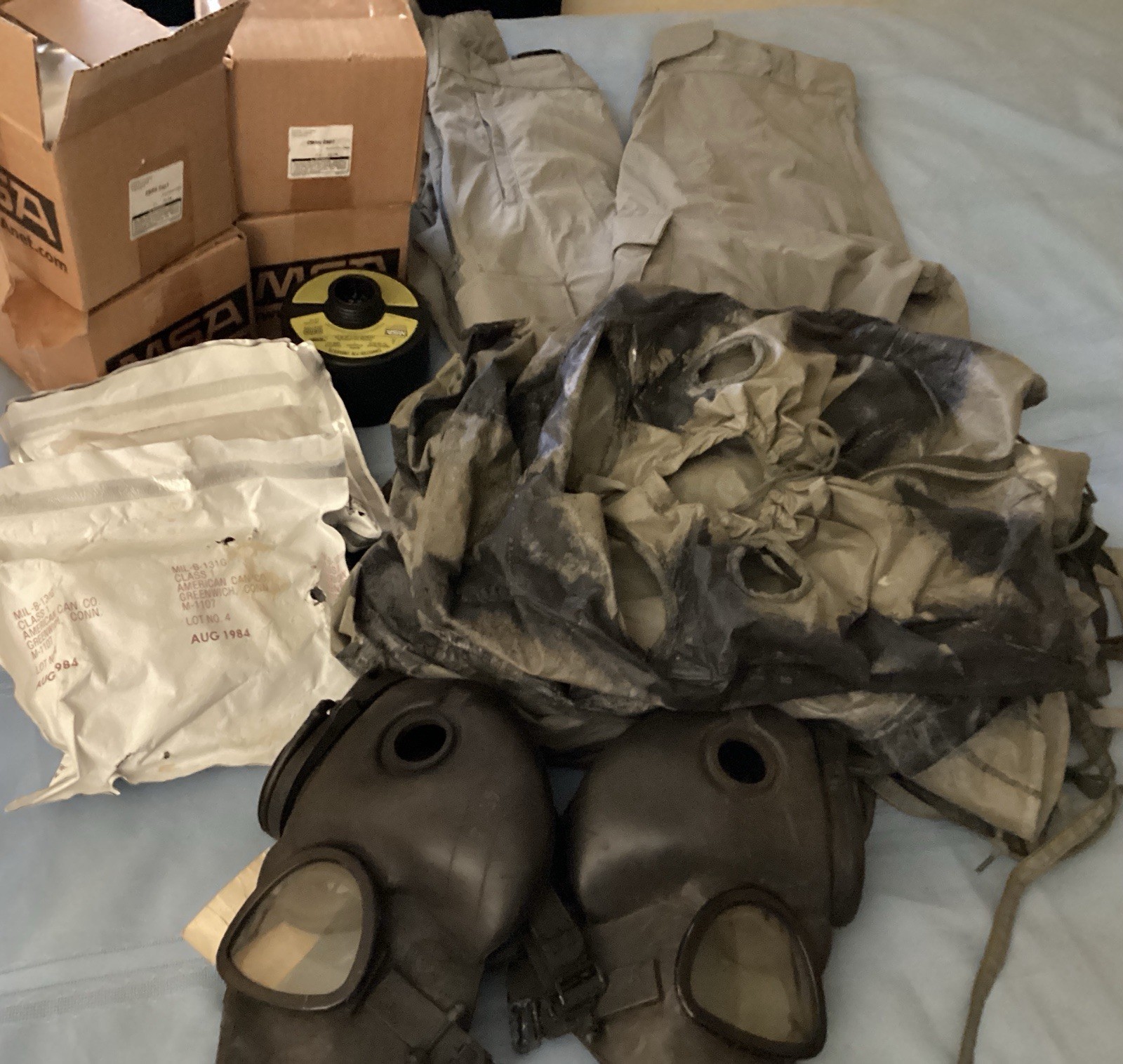 Vintage Protective Field Gear Beyond Pants Masks Hoods Filters LOT