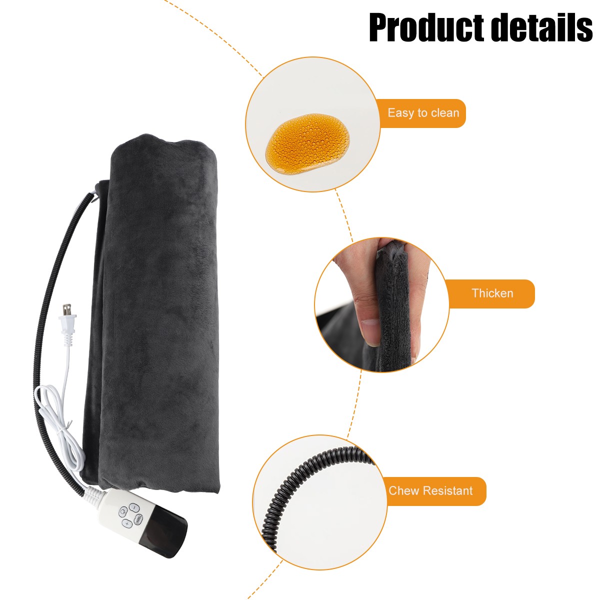 Waterproof Electric Heating Pad Heater Warmer Mat Bed Blanket For Pet Dog Cat US