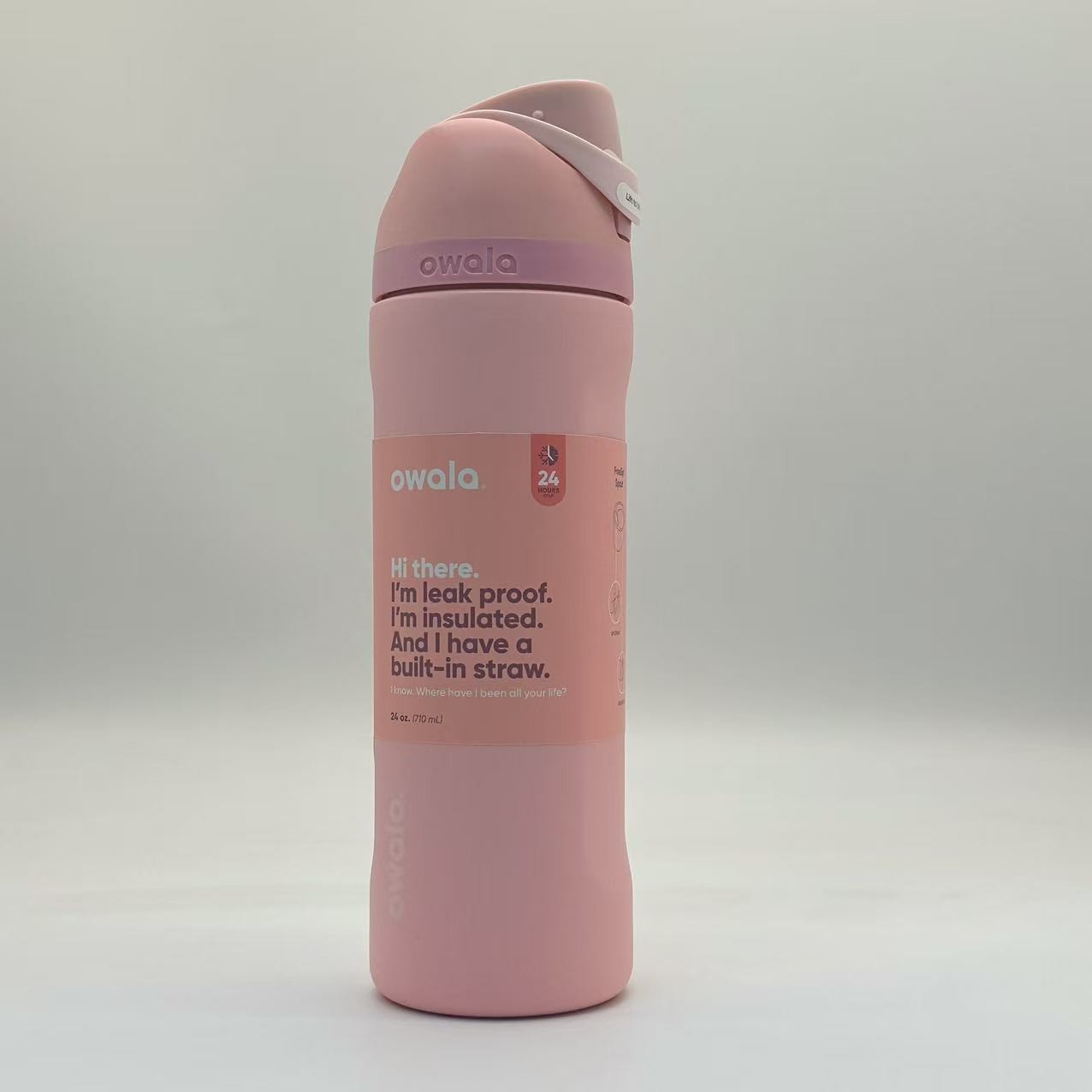 Owala 24oz Rose Quartz FreeSip Water Bottle Sport Mug Top Quality
