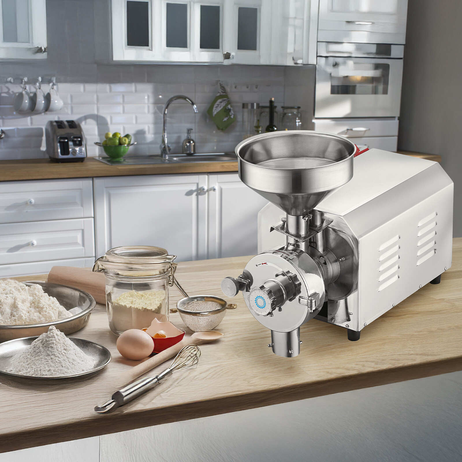 VEVOR Commercial Electric Grain Grinder Pulverizer 3000W Mill Grinding Machine