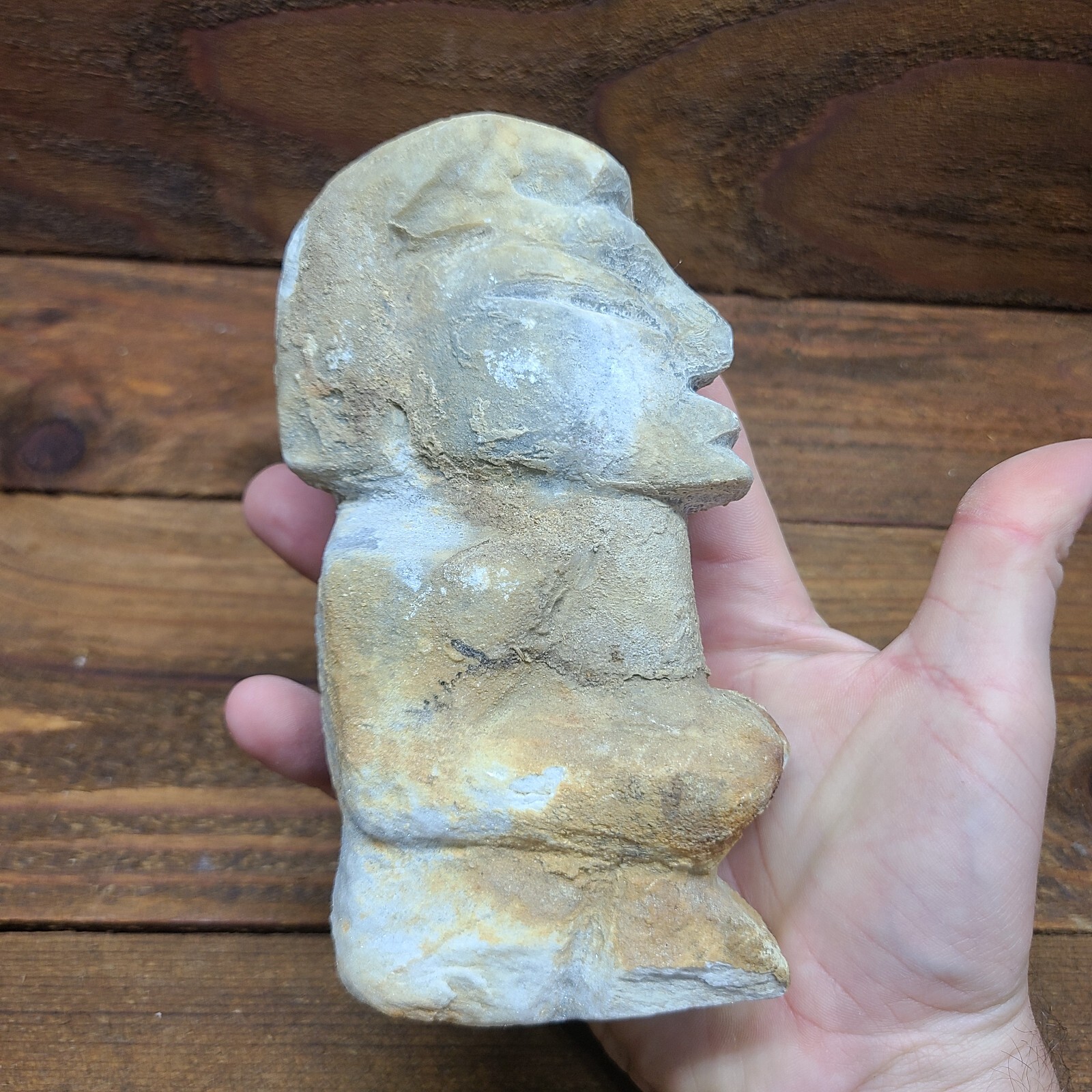 pre-columbian ancient Carved Stone Figure
