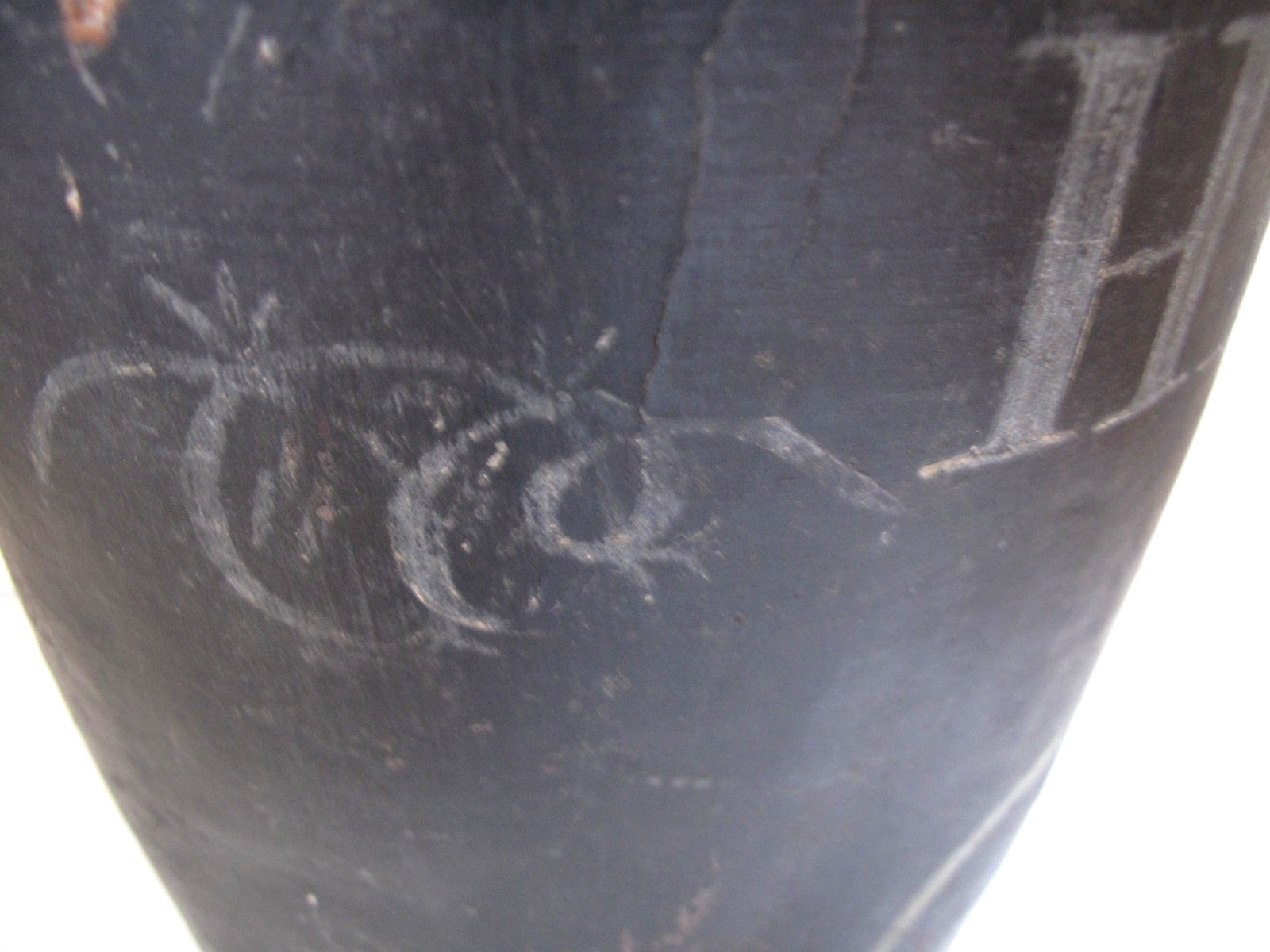 Antique American Firemen's Painted Leather Bucket, N. D. Forest & Co. c. 1850's