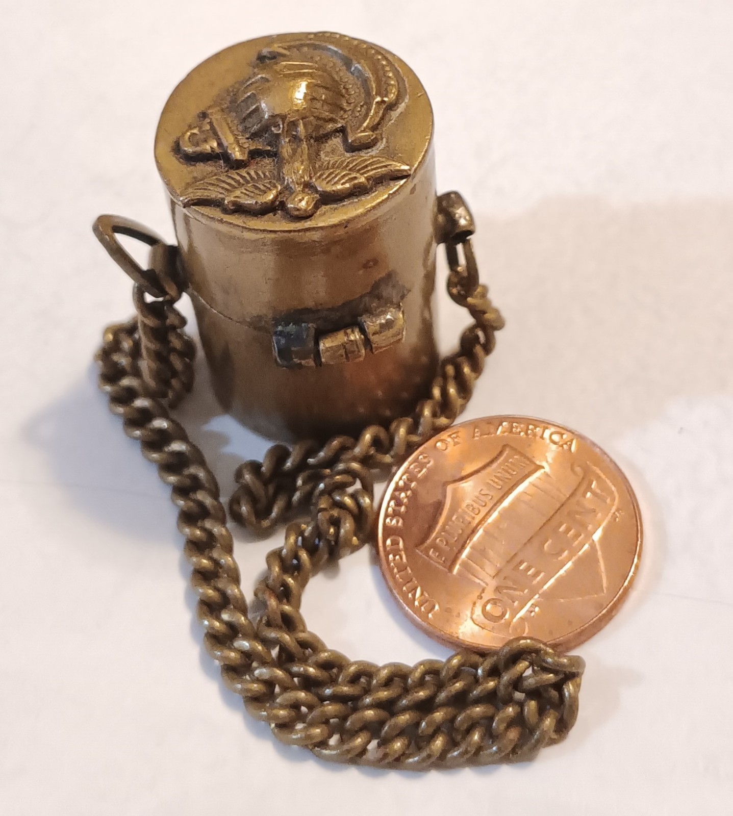 1925 US MARINE CORPS LIGHTER PIN INSIGNIA MEDAL EGA STERLING SILVER