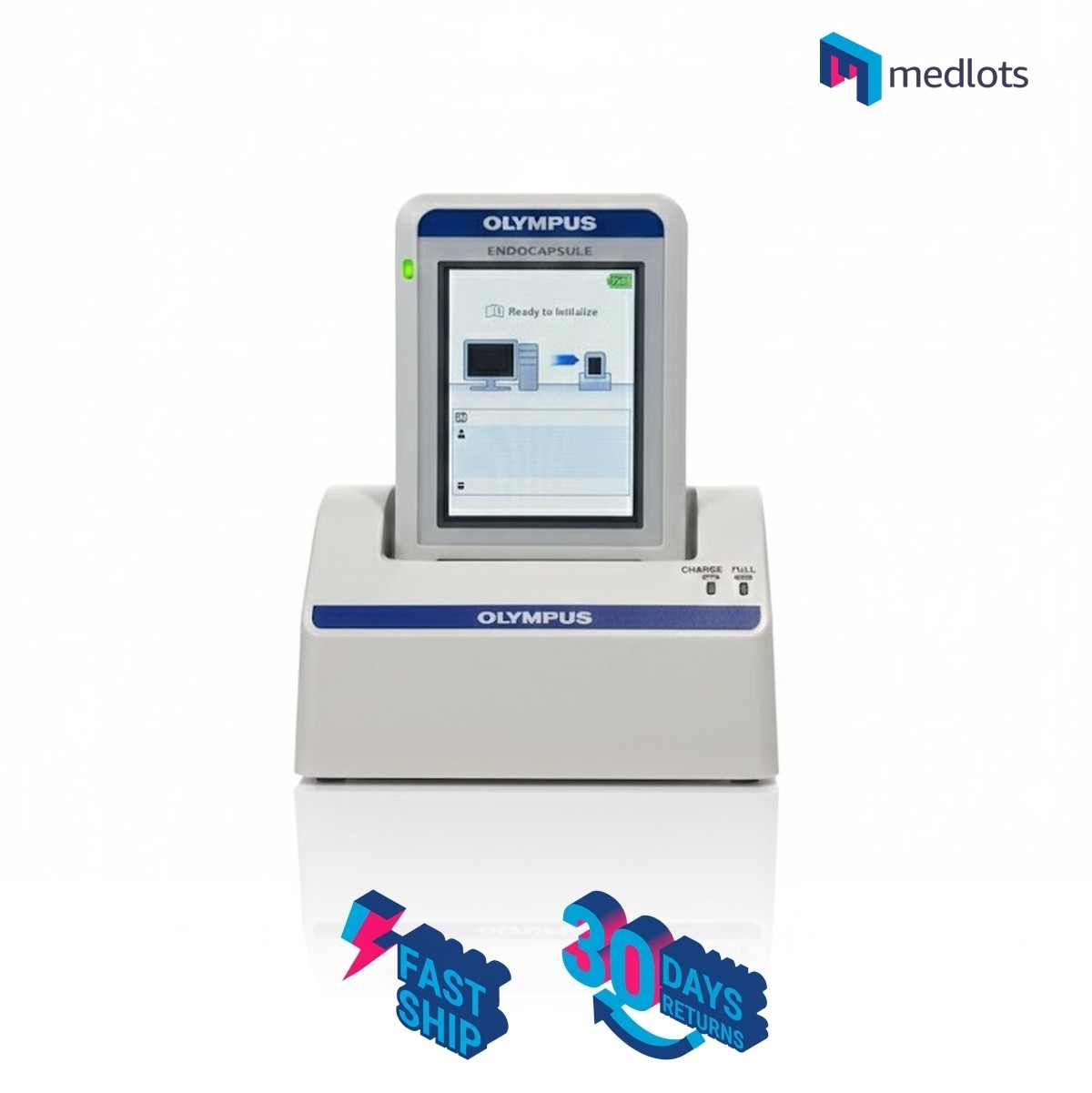 Olympus RE-10 Endocapsule Recorder Endoscopy w/ Cradle MAJ-2032 NO ADAPTER