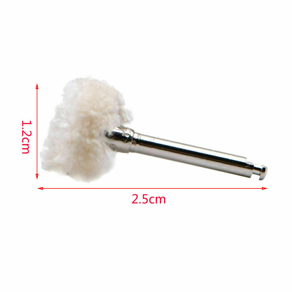 10 Pcs Dental Polishing Wheel Cotton Polisher Prophy Brushes For Rotary Tool
