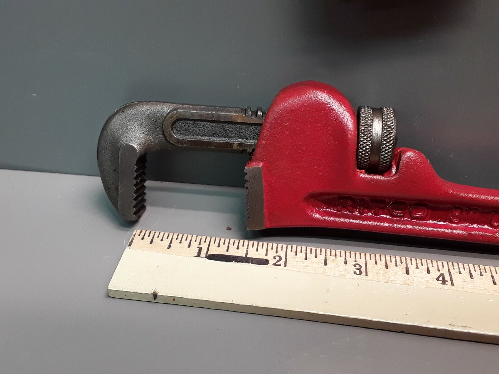 Ridgid RITCO 8" Pipe Wrench 1150 (23392) I-Beam Handle New Old Stock USA