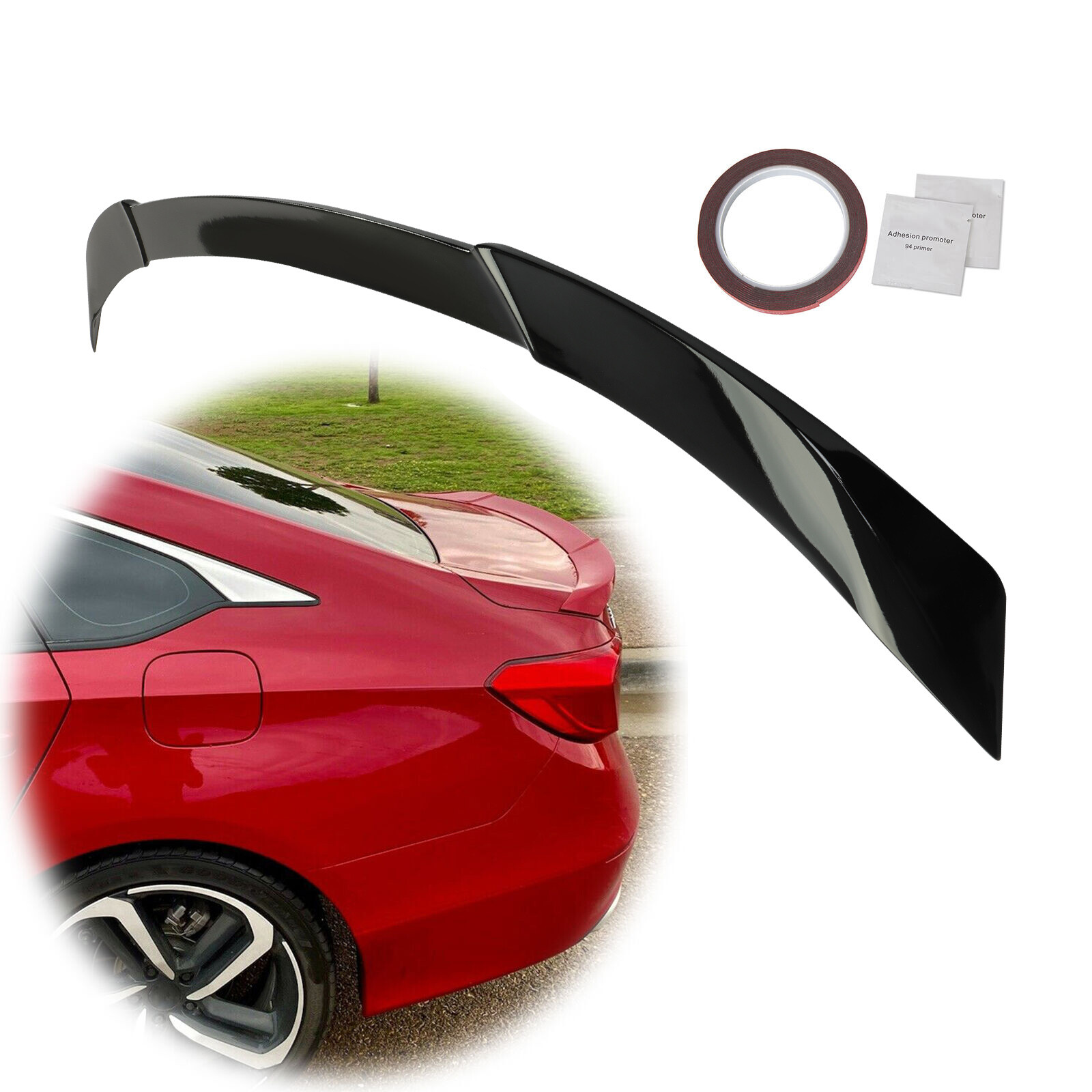 FITS 2018-2022 HONDA ACCORD CRYSTAL BLACK PEARL REAR TRUNK SPOILER LID WING