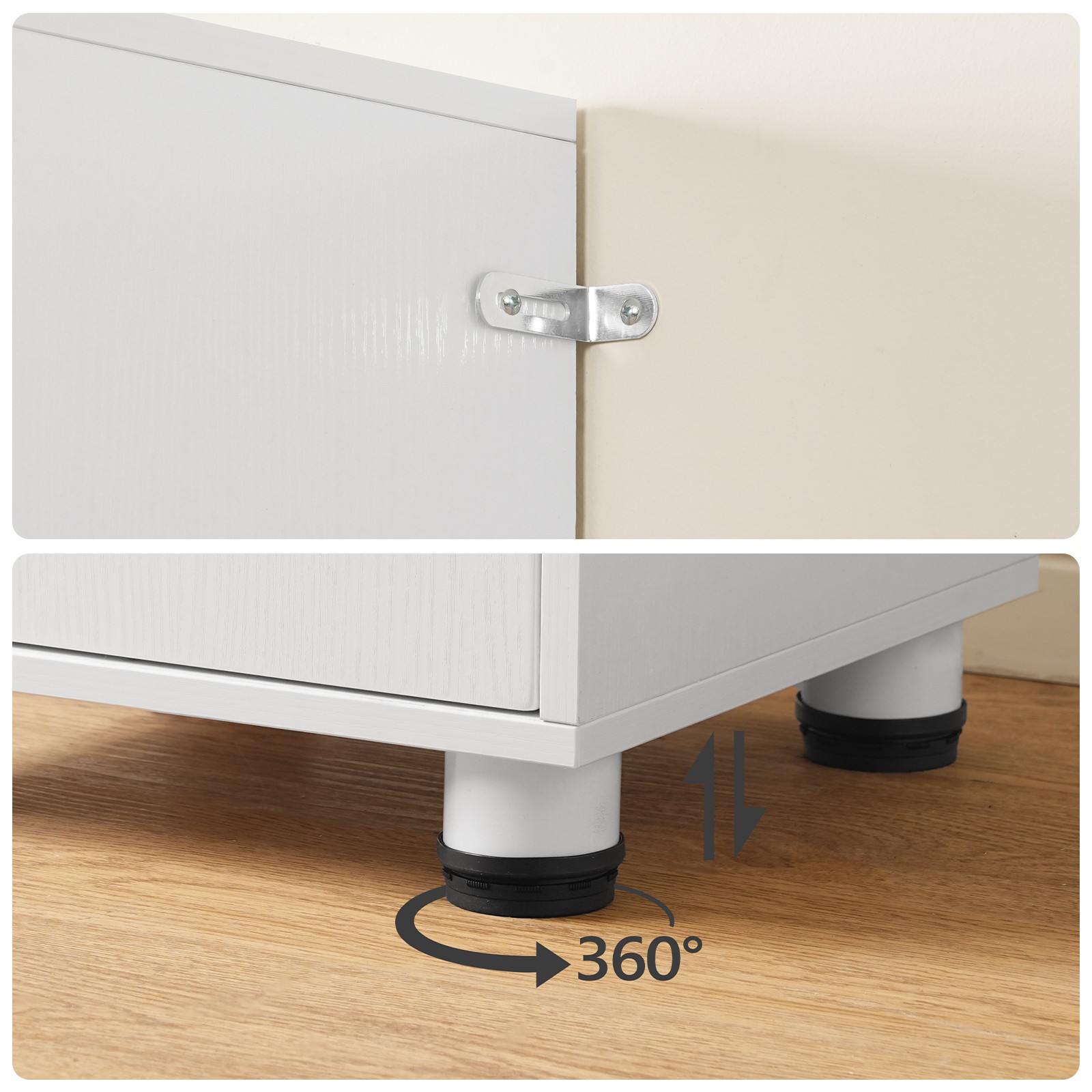 Freestanding Bathroom Cabinet Storage Organizer 11.8’’ x 11.8’’ x 66.9’’