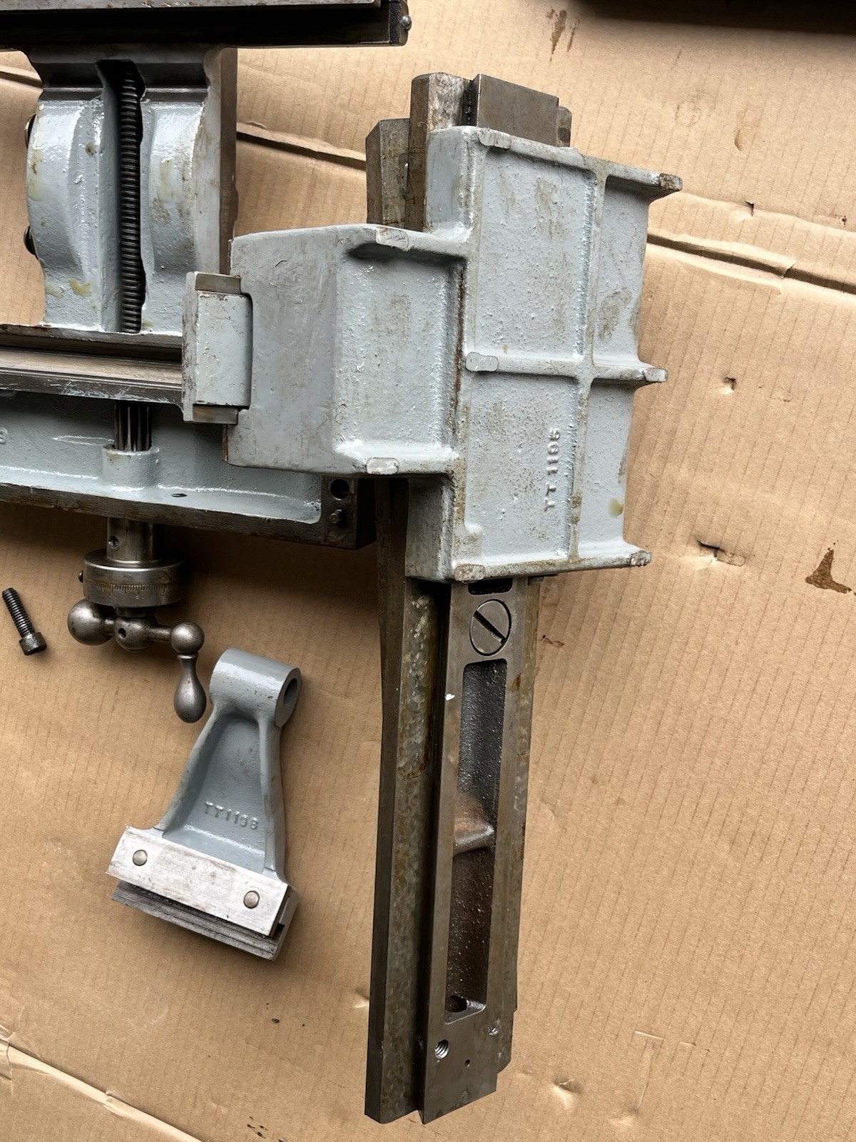 Sheldon 10” Lathe Saddle & Taper Attachment PARTS - NOT COMPLETE SEE PHOTOS