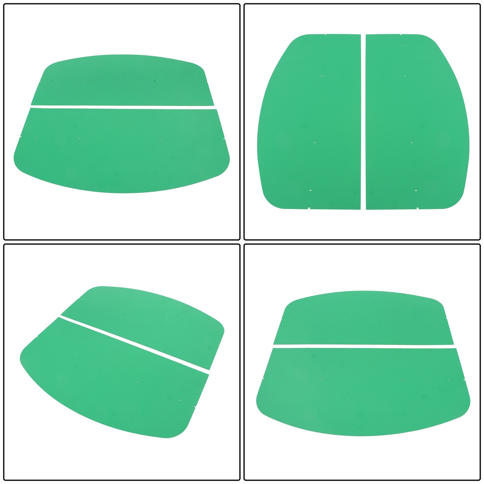 For John Deere 2" x 2" or 2" x 3" ROPS Tuff Top Tractor Canopy 52" X 52" Green