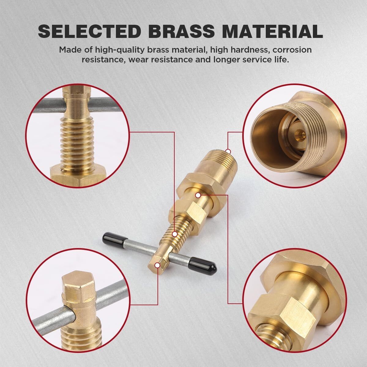 Olive Remover Ferrule Puller Brass Copper Pipe Fitting Plumbing Tool 1/2" 3/4"US