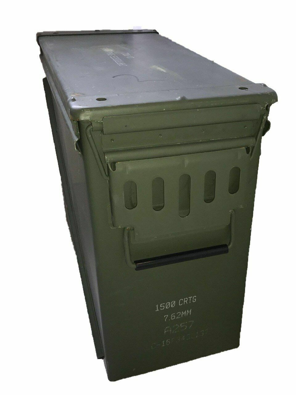 Military 20mm AMMO CAN M548 1500 ROUNDS 7.62 METAL LARGE AMMO CAN Grade 1