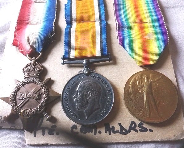 1914-15 WW1 Medal Trio PTE S17611 J Hunter Cameron Highlanders British Army