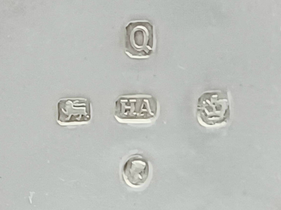 Victorian Sheffield Sterling Atkins Brothers 1883 Footed Decorated Salt Cellar