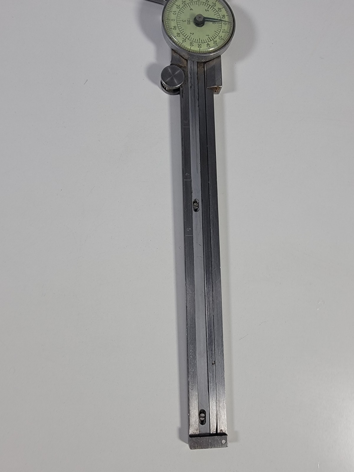 Vintage Sears Craftsman 6" Manual SAE Dial Caliper 40164 Stainless Steel Nice