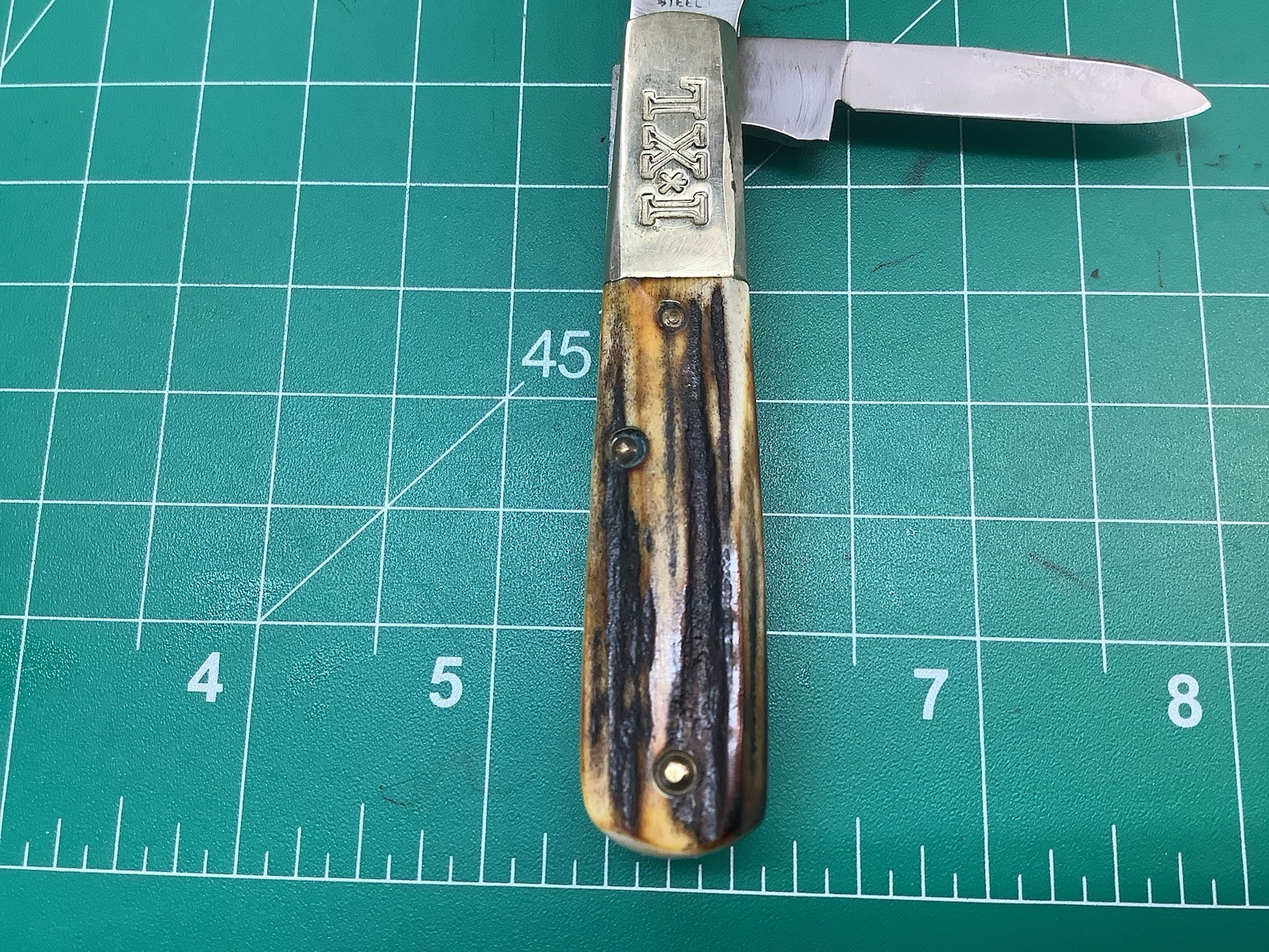 IXL Worstenholm Stag Grips Great Etched Jack