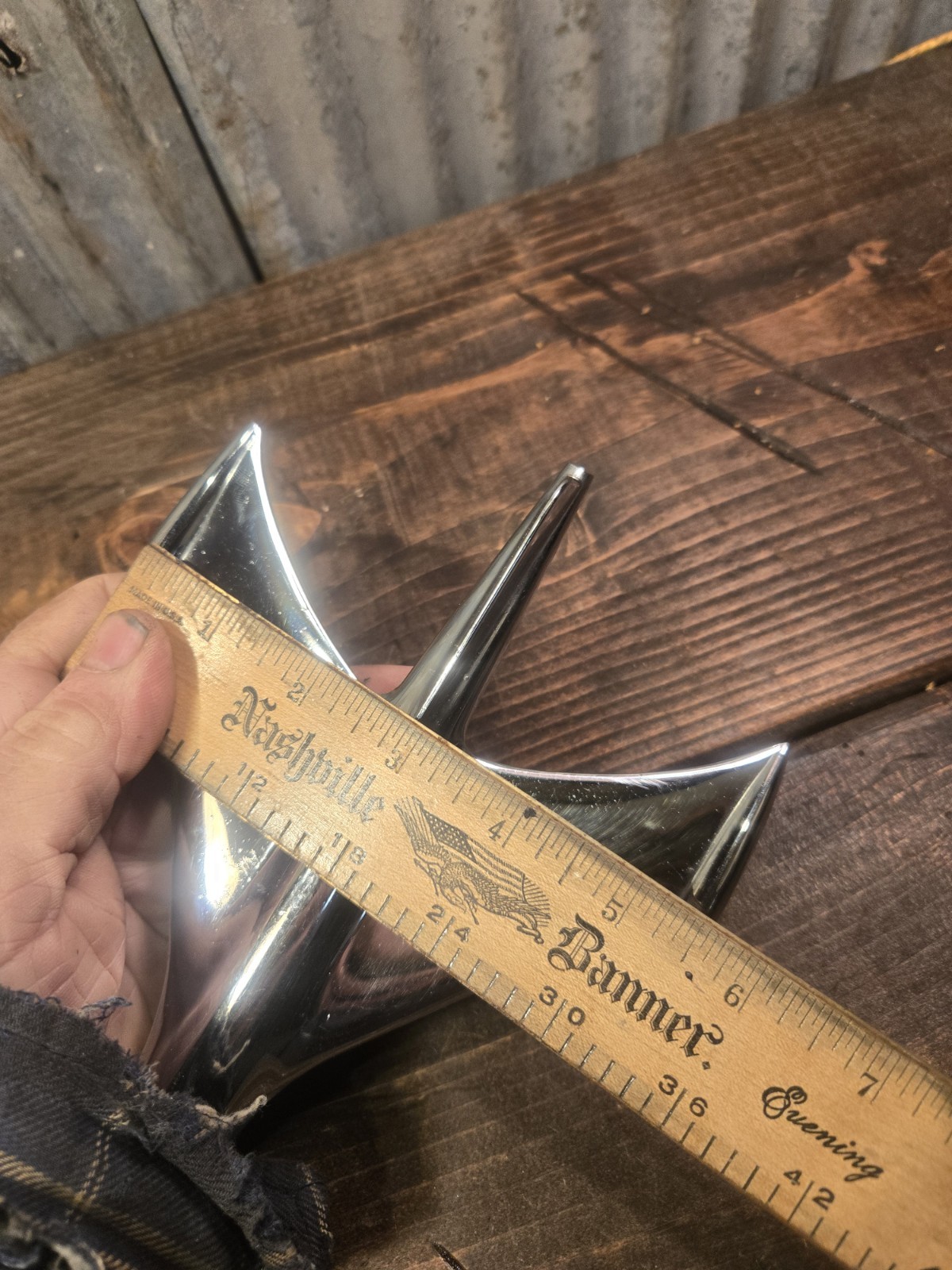 Used 1953 Ford Hood Ornament Rocket Plane Style Emblem