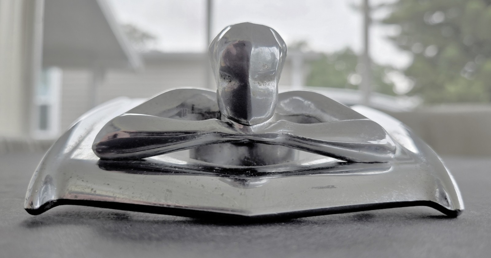 ORIGINAL VINTAGE 1953 54 NASH HOOD ORNAMENT GEORGE PETTY NUDE PIN-UP SIGNED ART