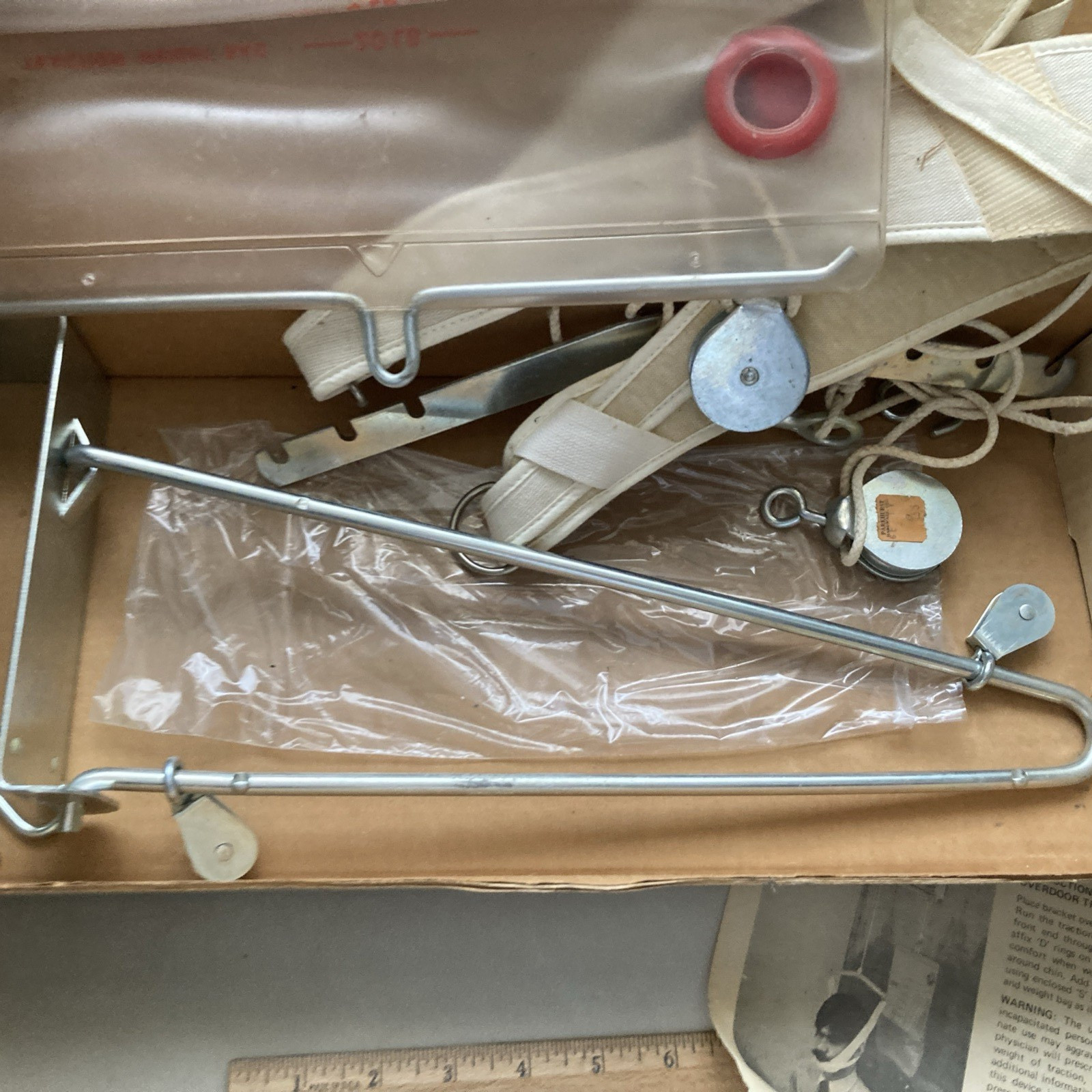NOS Pasco Over the Door Traction Set Head Halter Vintage Style Medical Oddities