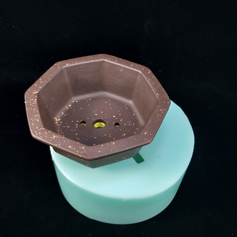 DIY Silicone Flower Pot Mold 3D Cement Mold Silicone Concrete Geometric Pot Mold