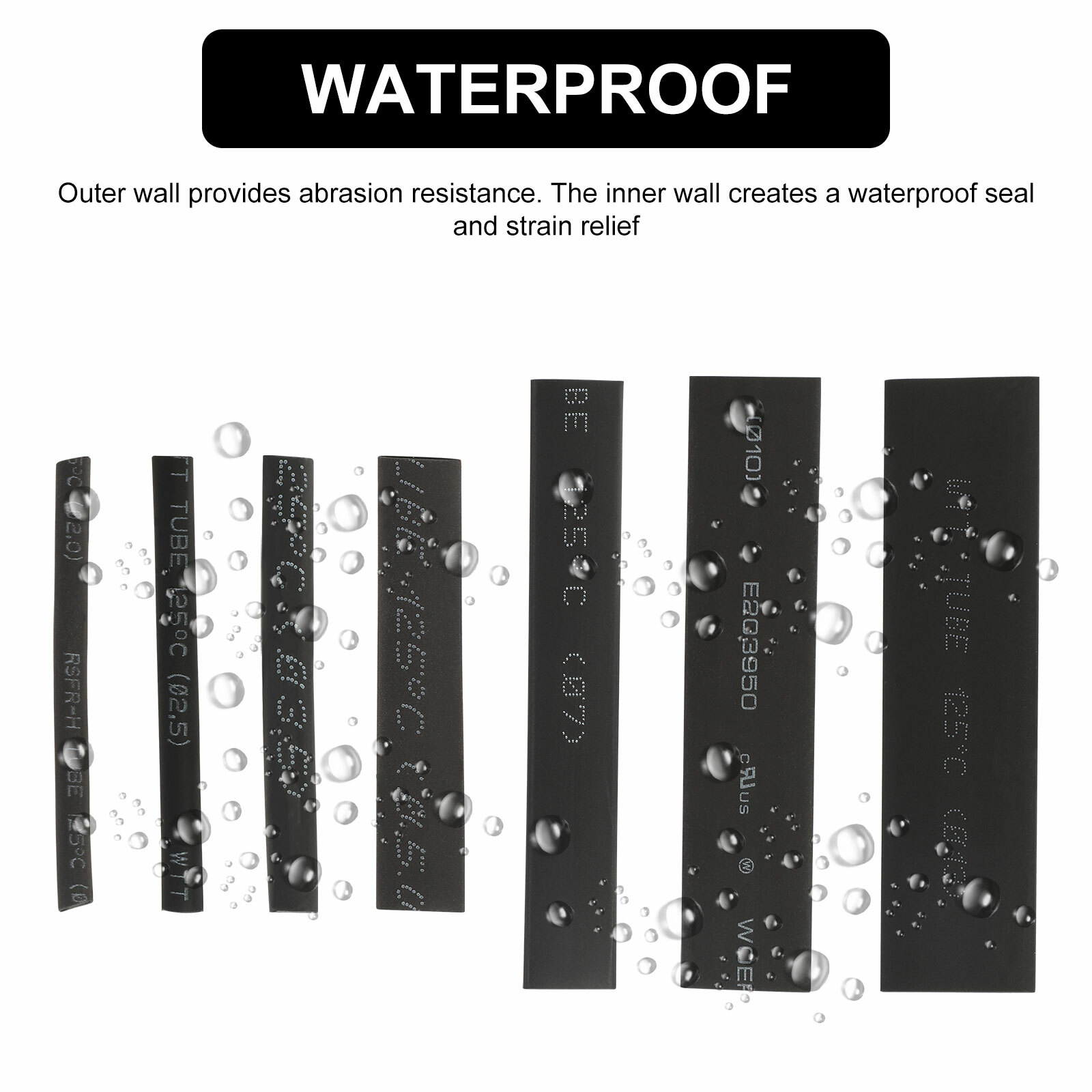 508pcs Heat Shrink Tubing Wire Wrap Assortment Set Waterproof Electrical Cable