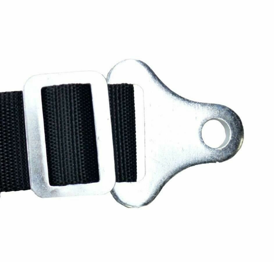 RACERDIRECT UNIVERSAL JR DRAG 5PT 2"RACING HARNES LATCH FLOOR MOUNT SFI 16.1 BLK