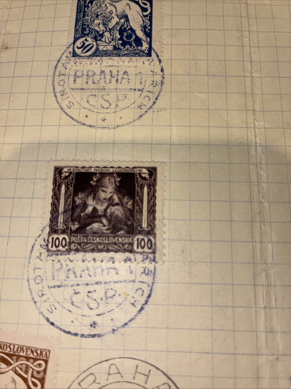 Czechoslovakia 1919 -Legionnaires- Widows and Orphans -Michel 34-40 Used W Postm