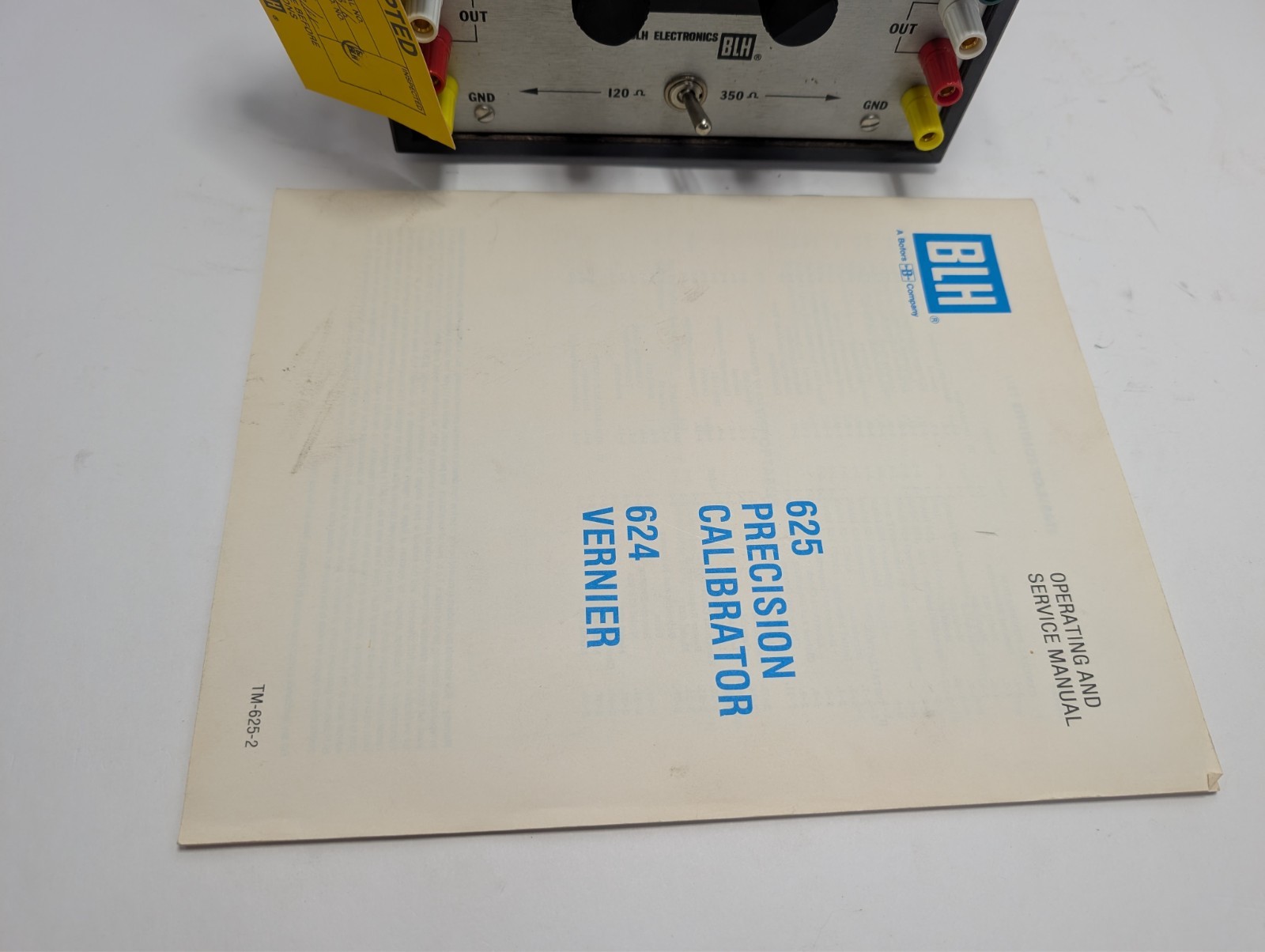 BLH Model 625 Precision Calibrator 0-10 mv/v NOS with Manual, NO TEST LEADS
