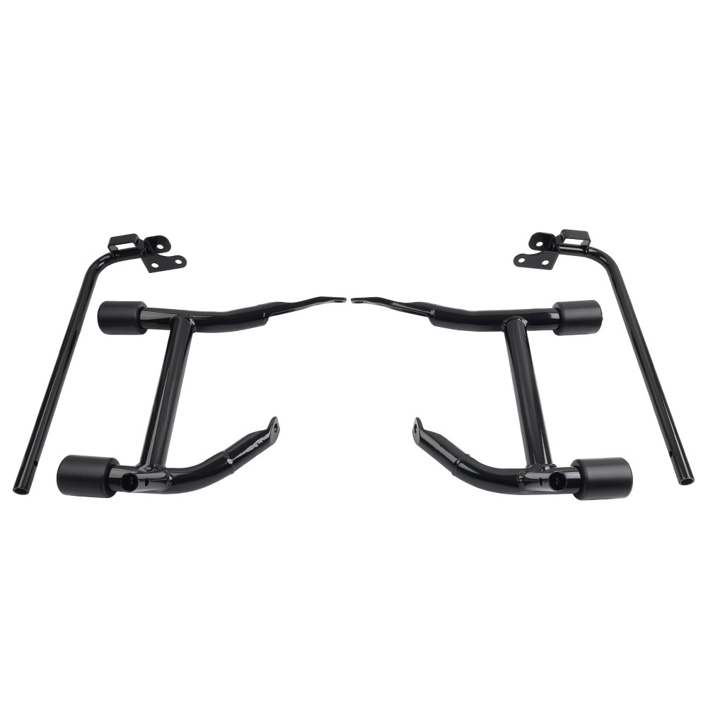 Rear Saddle Bag Guards Crash Bar For Harley Touring Street Glide Road King 09-25